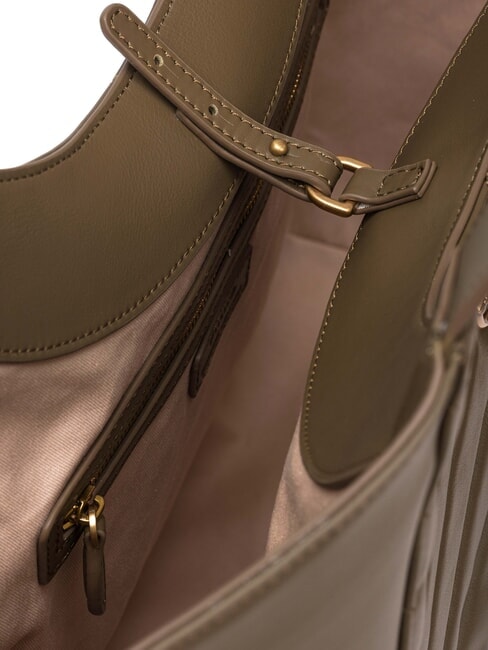 PUZZLE Borsa a spalla in pelle impunturata scricciolo-antique gold - Borse Donna