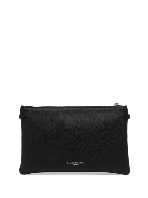 HERMY Borsa busta in pelle con tracolla Nero - Borse Donna