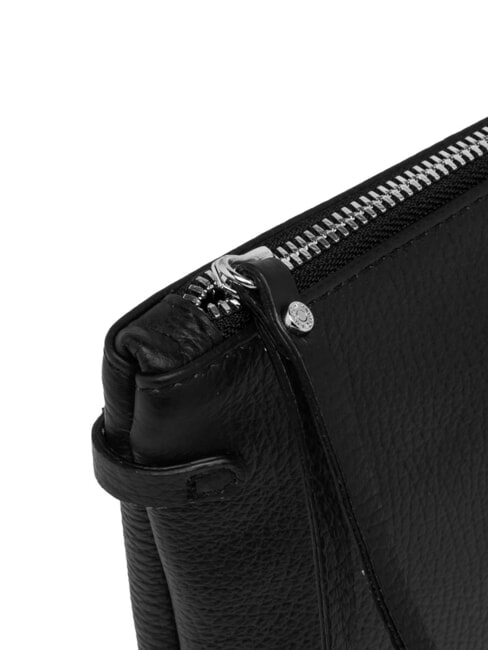 HERMY Borsa busta in pelle con tracolla Nero - Borse Donna