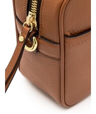 GIANNI CHIARINI NINA Borsa camera case in pelle con tracolla in tessuto flake - Borse Donna - 4