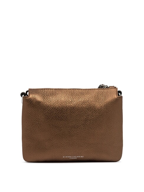 THREE Borsa a tracolla in pelle metallizzata toasted - Borse Donna