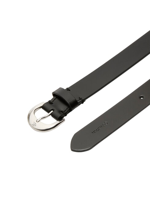 CKJ PLAQUE Cintura in pelle na black - Cinture