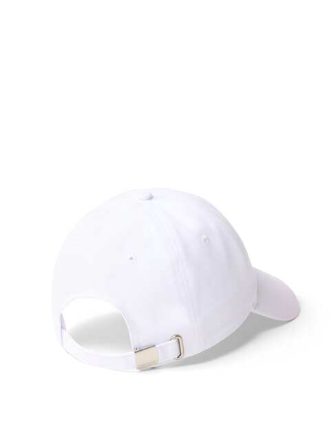 CKJ MONO LOGO Cappello modello baseball in cotone ck white - Cappelli