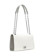 CALVIN KLEIN CK RE-LOCK Borsa media convertible lily white - Borse Donna - 2