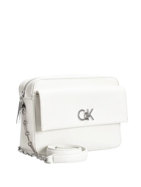 CK RE-LOCK Borsa a tracolla con tasca lily white - Borse Donna