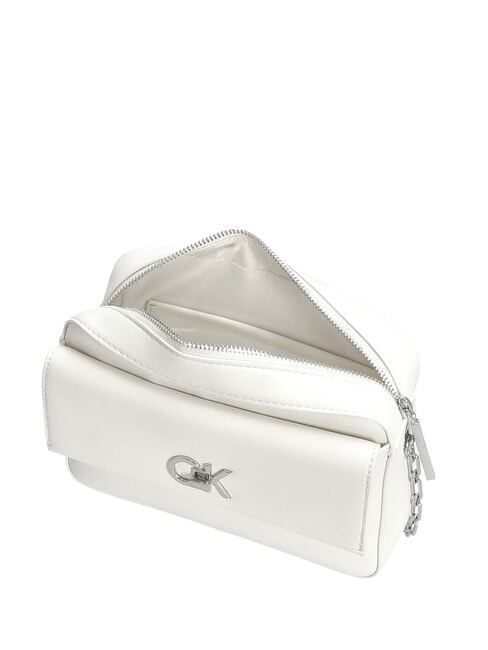CK RE-LOCK Borsa a tracolla con tasca lily white - Borse Donna