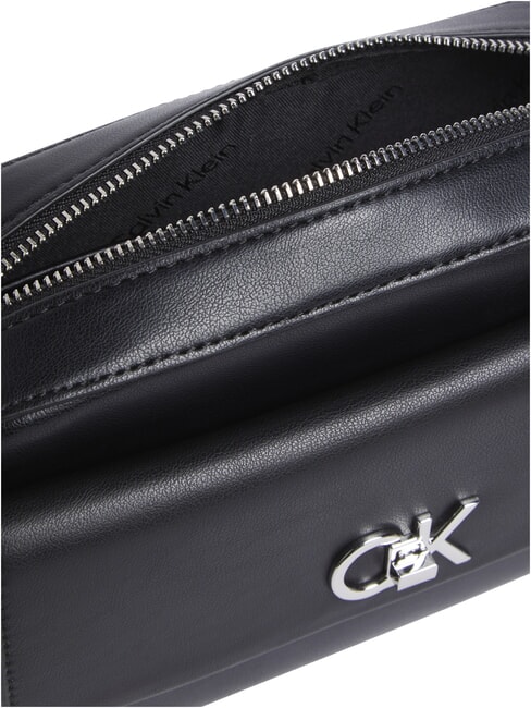 CK RE-LOCK Borsa a tracolla con tasca na black - Borse Donna