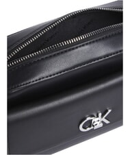 CALVIN KLEIN CK RE-LOCK Borsa a tracolla con tasca na black - Borse Donna - 5