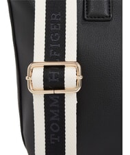 TOMMY HILFIGER TH LOGOTAPE Shopper a mano, con tracolla black - Borse Donna - 3