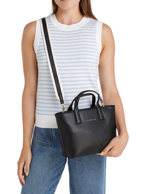 TH LOGOTAPE Shopper a mano, con tracolla black - Borse Donna