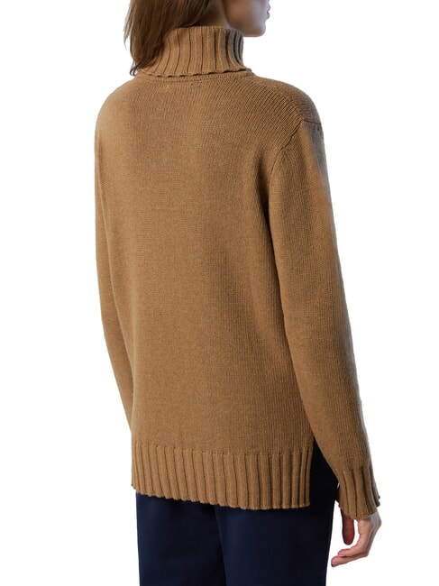 5GG  Maglione dolcevita camel - Maglie Donna