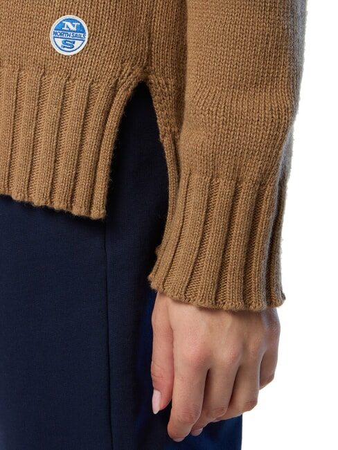 5GG  Maglione dolcevita camel - Maglie Donna