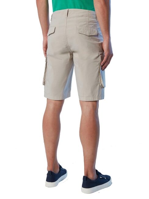 AMERICA Pantaloni corti cargo in cotone stretch dove - Pantaloni Uomo