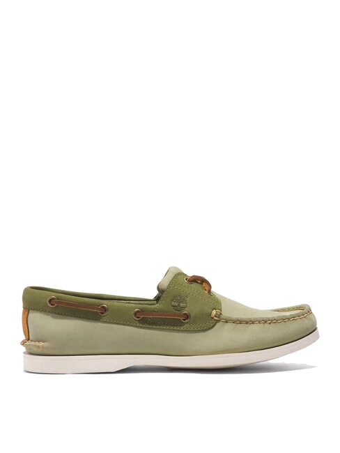 CLASSIC BOAT  Scarpe in pelle suede light green - Scarpe Uomo