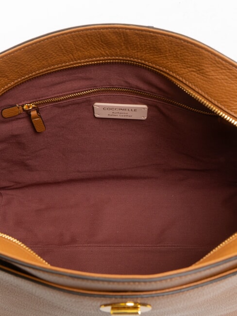 LIYA Borsa a spalla in pelle martellata CUIR - Borse Donna