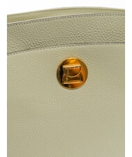 COCCINELLE LIYA Borsa a spalla in pelle martellata celadon green - Borse Donna - 5