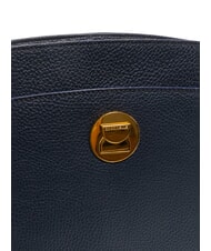 COCCINELLE LIYA Borsa a spalla in pelle martellata midnight blue - Borse Donna - 5