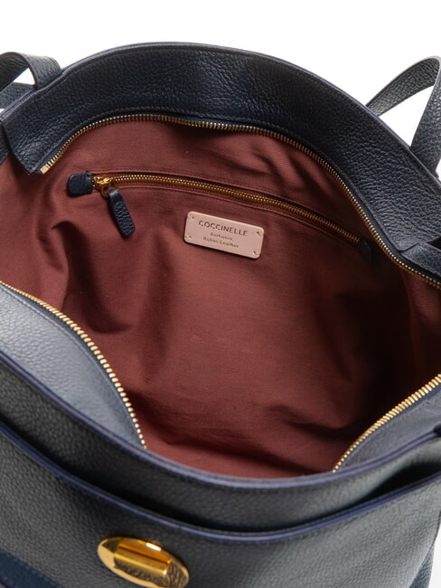 LIYA Borsa a spalla in pelle martellata midnight blue - Borse Donna