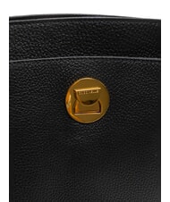 COCCINELLE LIYA Borsa a spalla in pelle martellata Nero - Borse Donna - 5