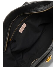 COCCINELLE LIYA Borsa a spalla in pelle martellata Nero - Borse Donna - 6