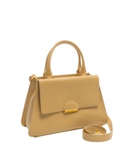 COCCINELLE TALEA Borsa a cartelletta in pelle con tracolla fresh beige - Borse Donna - 2