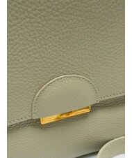 COCCINELLE TALEA Borsa a cartelletta in pelle con tracolla celadon green - Borse Donna - 4