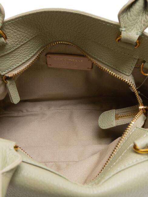 TALEA Borsa a cartelletta in pelle con tracolla celadon green - Borse Donna