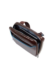 PIQUADRO BLUE SQUARE Borsello in pelle MOGANO - Tracolle Uomo - 4