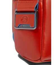 PIQUADRO BLUE SQUARE Zaino borsello monospalla in pelle cuoio4 - Tracolle Uomo - 4