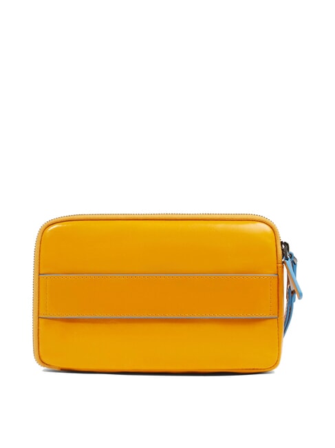 BLUE SQUARE Pochette da uomo in pelle Giallo - Porta tablet & Organizer