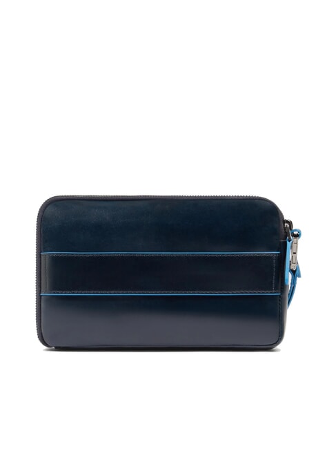 BLUE SQUARE Pochette da uomo in pelle blu - Porta tablet & Organizer