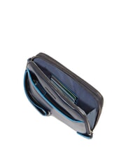 PIQUADRO BLUE SQUARE Pochette da uomo in pelle blu - Porta tablet & Organizer - 4