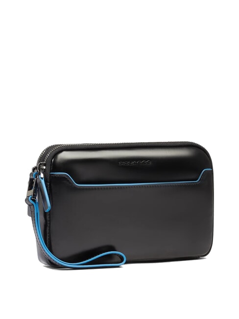 BLUE SQUARE Pochette da uomo in pelle Nero - Porta tablet & Organizer