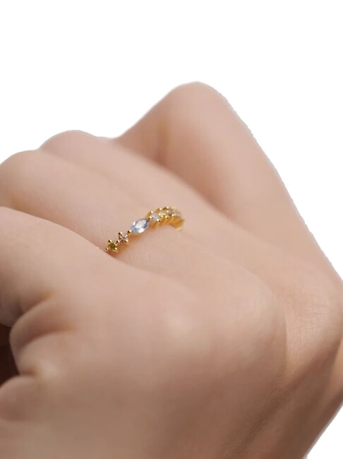 COLOR LOTUS Anello con pietre colorate oro - Anelli