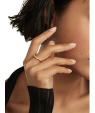 PDPAOLA THE NEW ESSENTIALS TIARA Anello con zirconi placcato oro oro - Anelli - 5