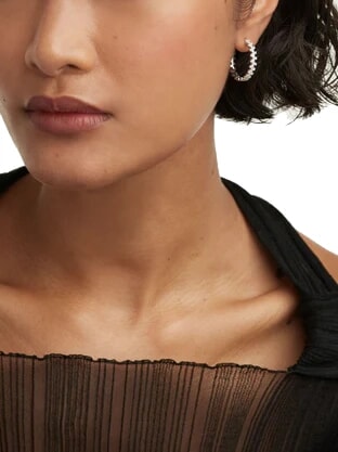 THE NEW ESSENTIALS CROWN Orecchini in argento con zirconi argento - Orecchini