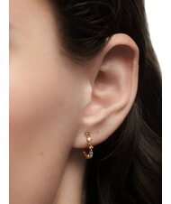 PDPAOLA COLOR LOTUS MINI Orecchini a cerchio piccoli con pietre oro - Orecchini - 3