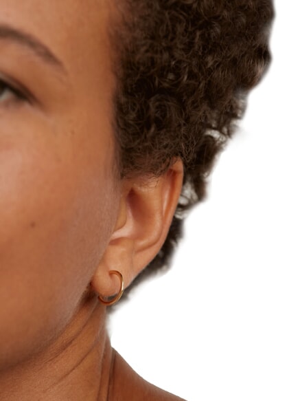 ESSENTIALS L'ABSOLU ENGRAVE ME  Orecchini placcati in oro oro - Orecchini