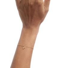 PDPAOLA THE NEW ESSENTIALS KIRA Bracciale a catena con zirconi rotondi e ciondolo a goccia oro - Bracciali Donna - 3