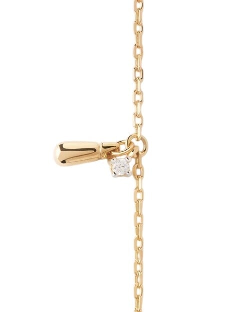 THE NEW ESSENTIALS KIRA Bracciale a catena con zirconi rotondi e ciondolo a goccia oro - Bracciali Donna