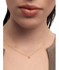 PDPAOLA COLOR GREEN FLEUR Collana ciondolo con zircone e griffe oro - Collane - 3