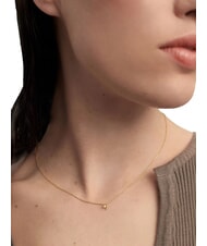 PDPAOLA COLOR GREEN FLEUR Collana ciondolo con zircone e griffe oro - Collane - 4