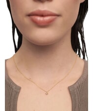 PDPAOLA COLOR GREY FLEUR Collana ciondolo con zircone e griffe oro - Collane - 3