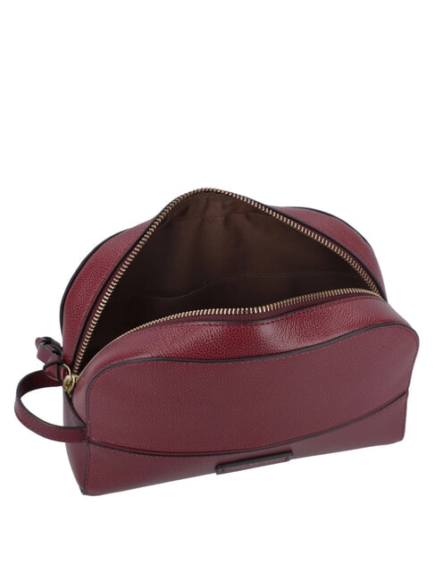 DOMITILLA  Beauty in pelle Chianti/Bordeaux/Oro          - Beauty Case