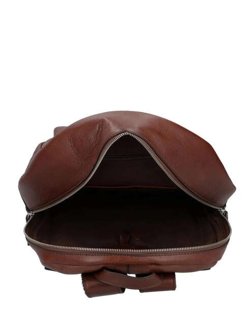 BIAGIO Zaino in pelle marrone 14/rutenio palladio - Zaini Scuola & Tempo Libero