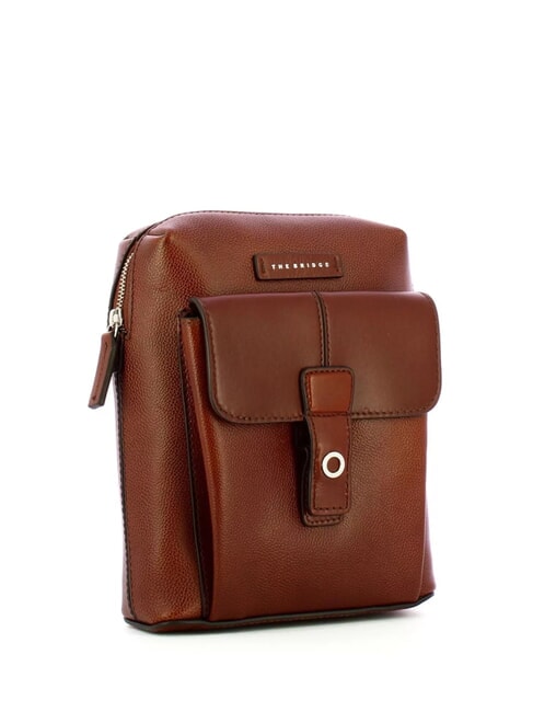 BIAGIO Borsello in pelle marrone 14/rutenio palladio - Tracolle Uomo