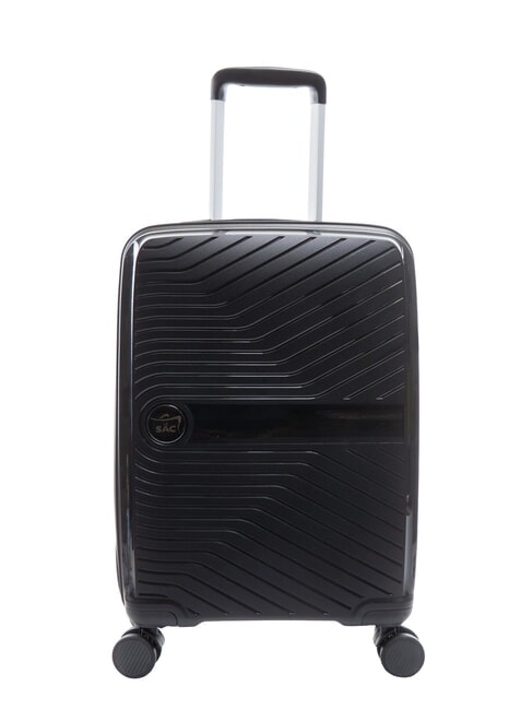 SLIDE Set 3 trolley ultraresistenti: cabin+medio e grande espandibili black - Set Trolley