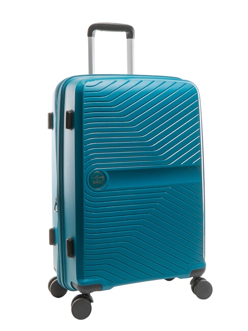 SLIDE Trolley medio espandibile ultraresistente petrol blue - Trolley Rigidi