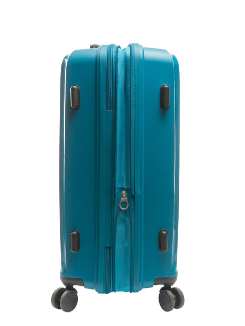 SLIDE Trolley medio espandibile ultraresistente petrol blue - Trolley Rigidi