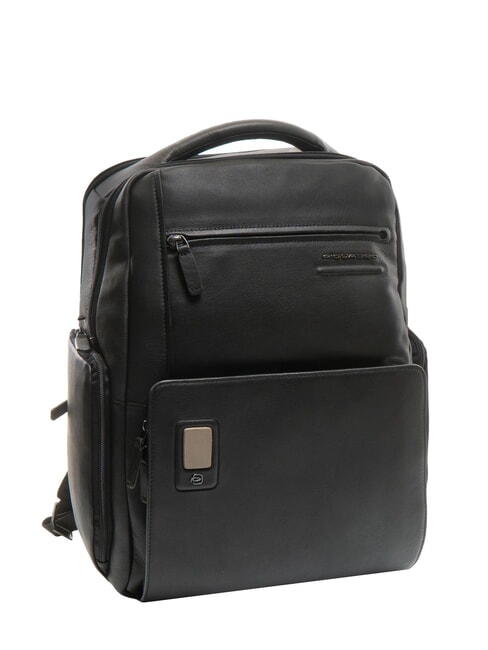 AKRON Zaino in pelle porta pc 15.6" Nero - Zaini da lavoro porta PC